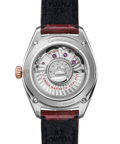Alternative view of Omega CONSTELLATION GLOBEMASTER 41 mm, steel ‑ Sedna™ gold on leather strap 130.23.41.22.11.001