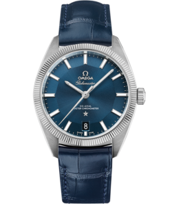 Omega CONSTELLATION GLOBEMASTER 39 mm, steel on leather strap 130.33.39.21.03.001