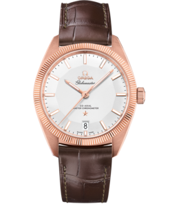 Omega CONSTELLATION GLOBEMASTER 39 mm, Sedna™ gold on leather strap 130.53.39.21.02.001