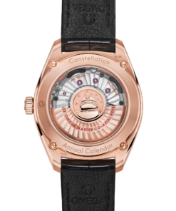Alternative view of Omega CONSTELLATION GLOBEMASTER 41 mm, Sedna™ gold on leather strap 130.53.41.22.99.002