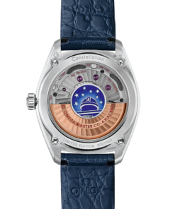 Alternative view of Omega CONSTELLATION GLOBEMASTER 39 mm, platinum on leather strap 130.93.39.21.99.001