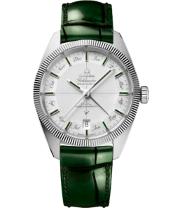 Omega CONSTELLATION GLOBEMASTER 41 mm, platinum on leather strap 130.93.41.22.99.002