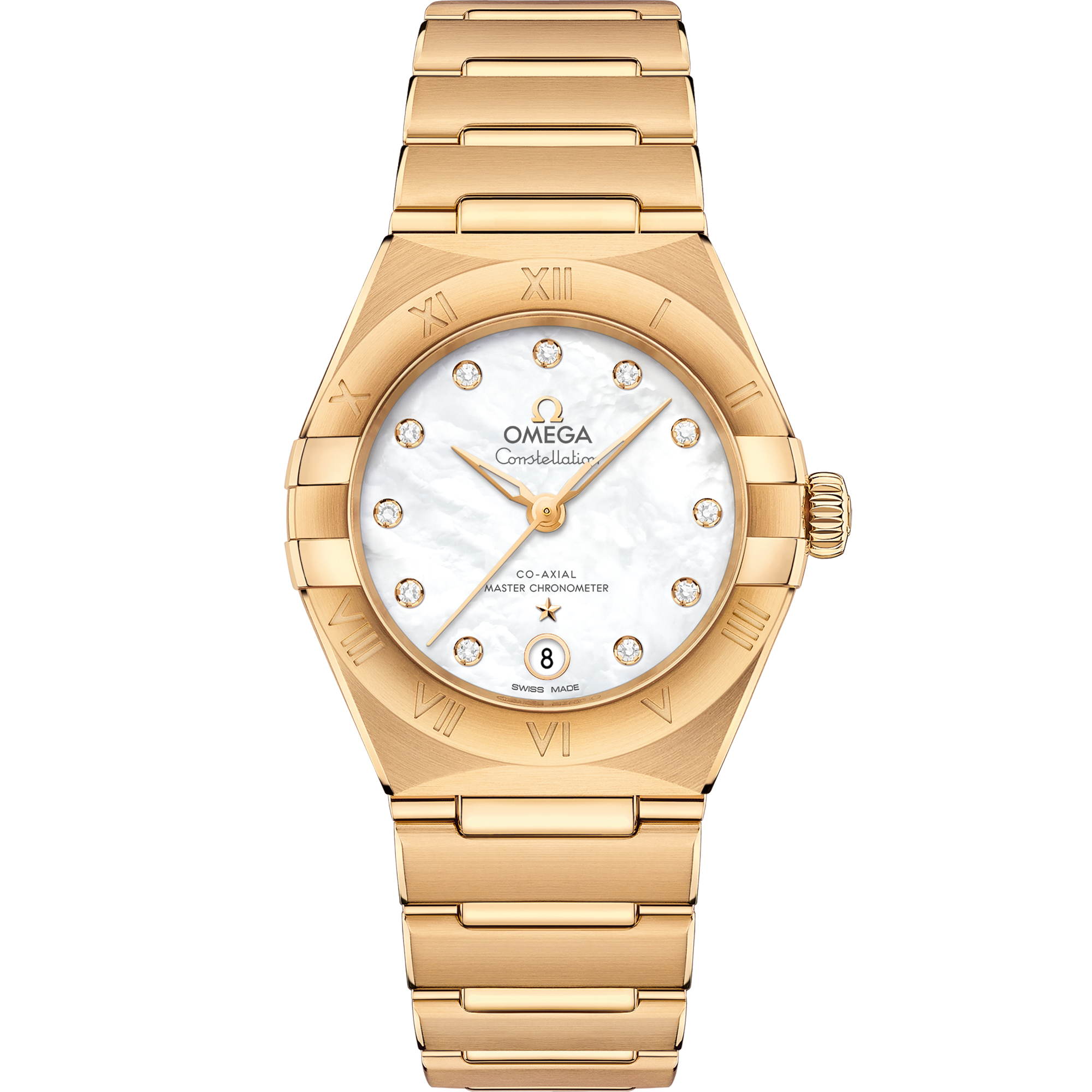 Omega CONSTELLATION 29 mm, yellow gold on yellow gold 131.50.29.20.55.002