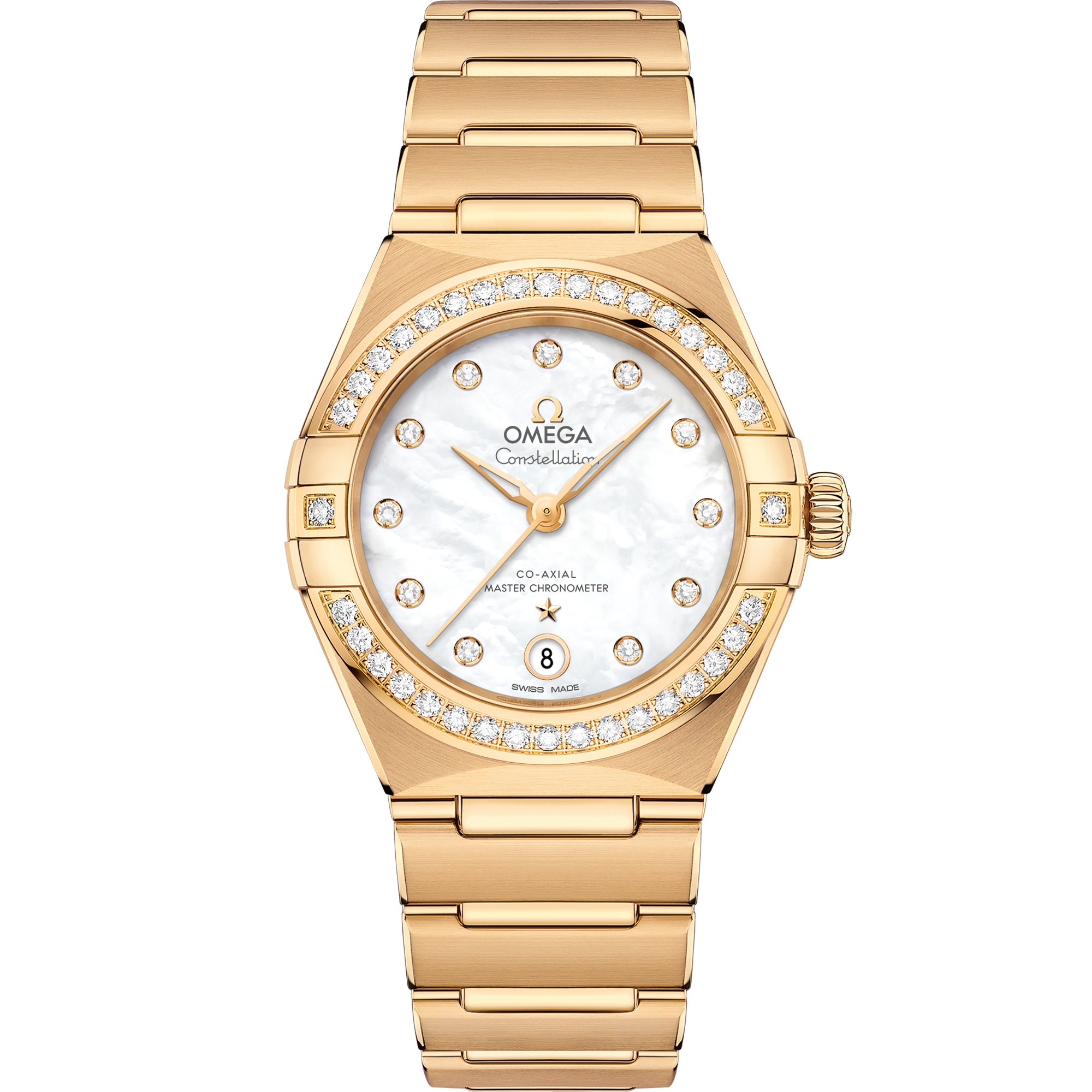 Omega CONSTELLATION 29 mm, yellow gold on yellow gold 131.55.29.20.55.002