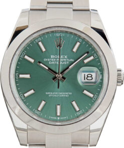 HandMade Rolex Datejust 41 126300 Mint Green Dial