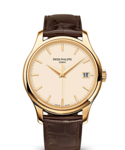 DATE. SWEEP SECONDS. Yellow gold 5227J-001