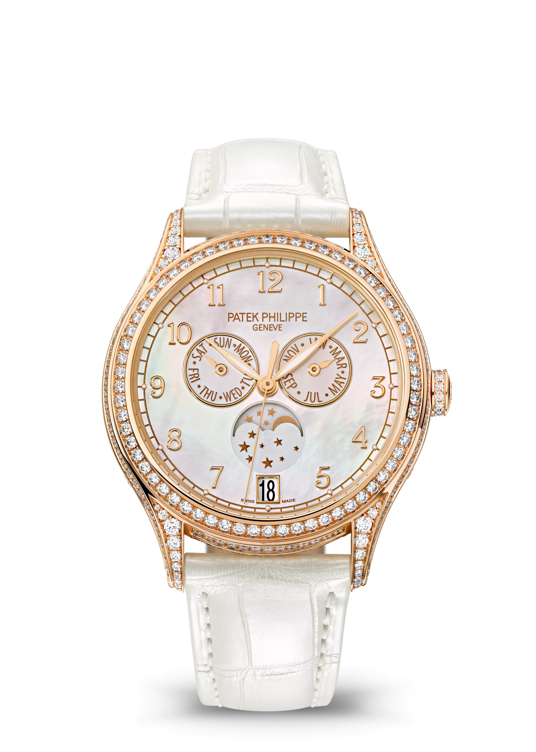 ANNUAL CALENDAR. MOON PHASES. JOAILLERIE. Rose gold 4948R-001