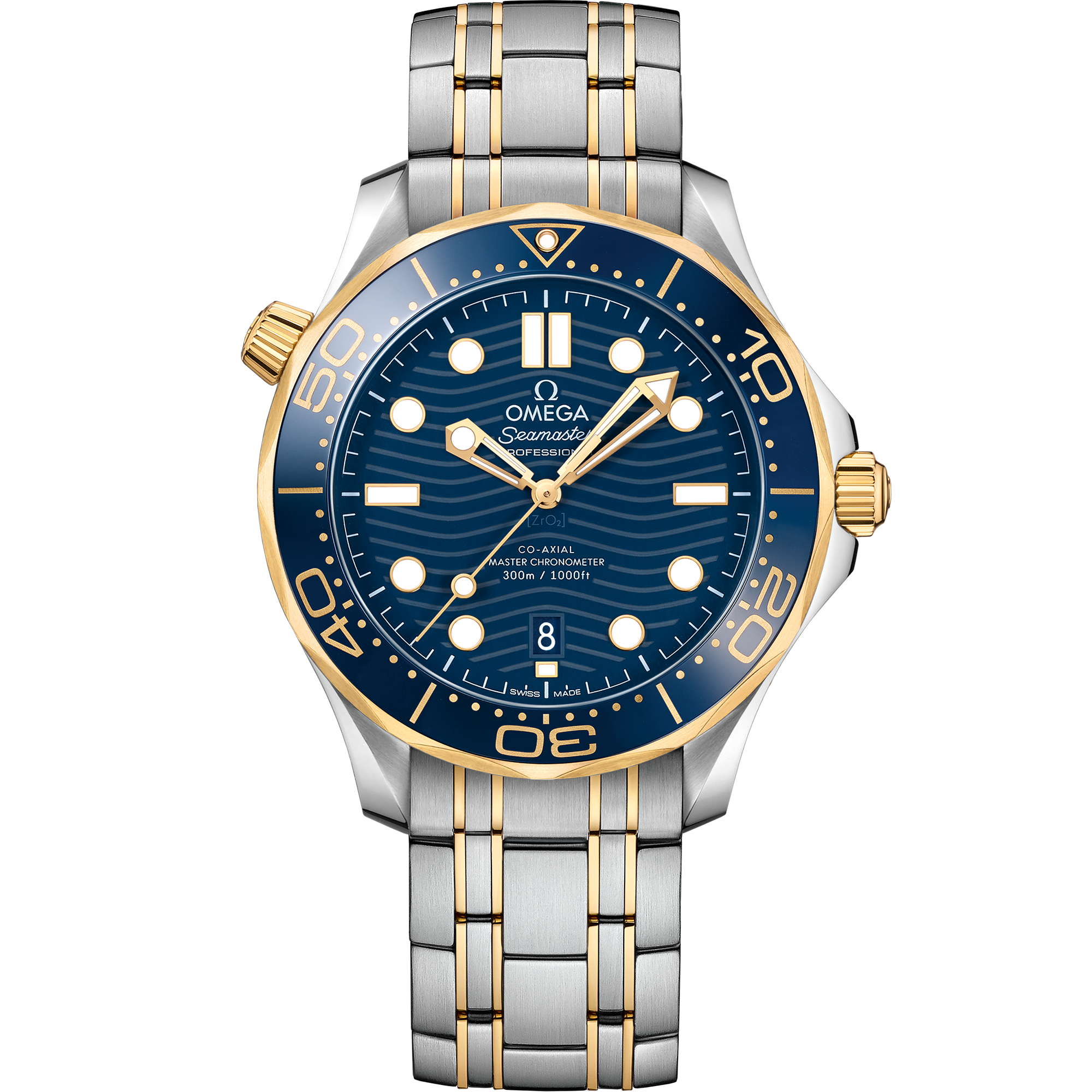 Omega SEAMASTER DIVER 300M 42 mm, steel ‑ yellow gold on steel ‑ yellow gold 210.20.42.20.03.001