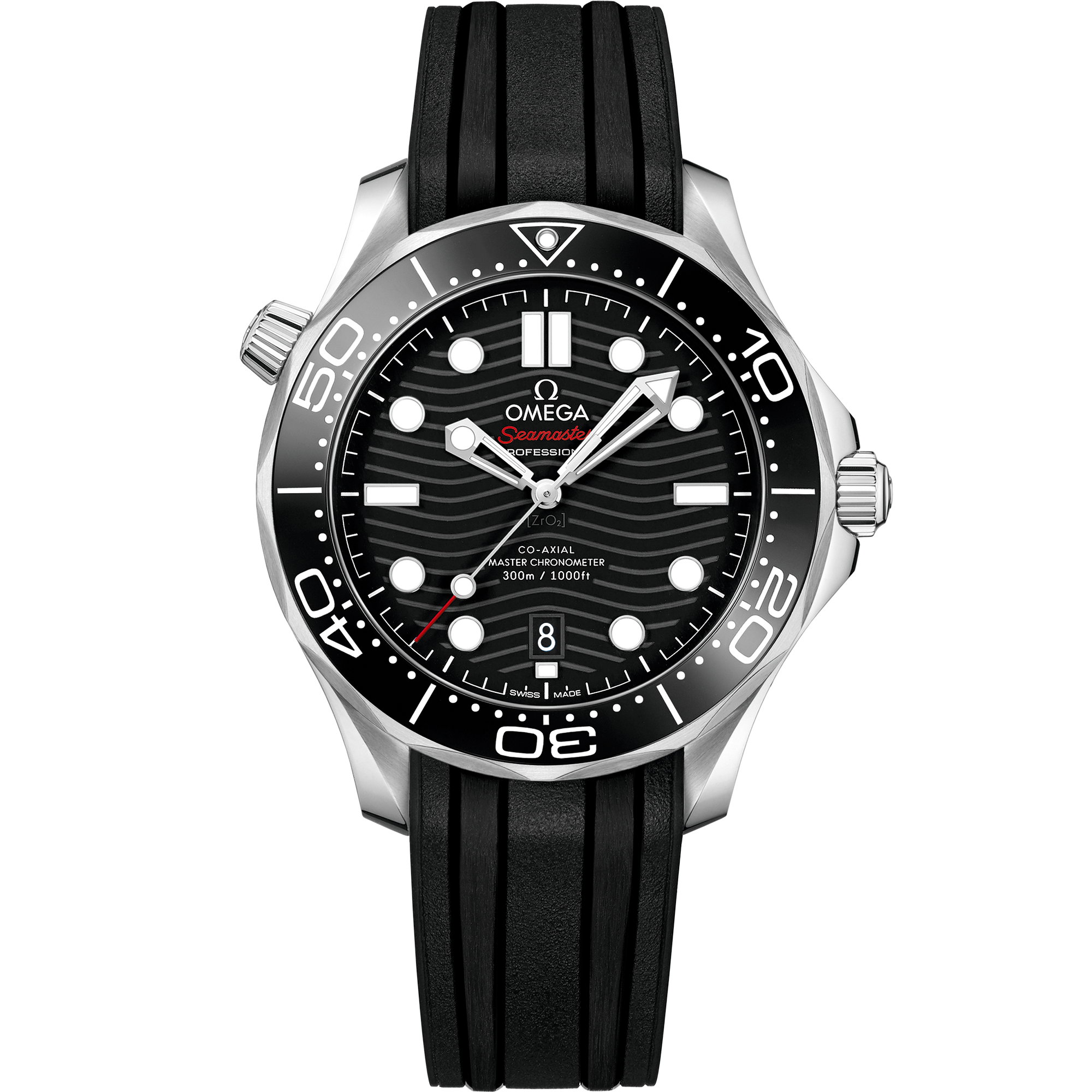 Omega SEAMASTER DIVER 300M 42 mm, steel on rubber strap 210.32.42.20.01.001
