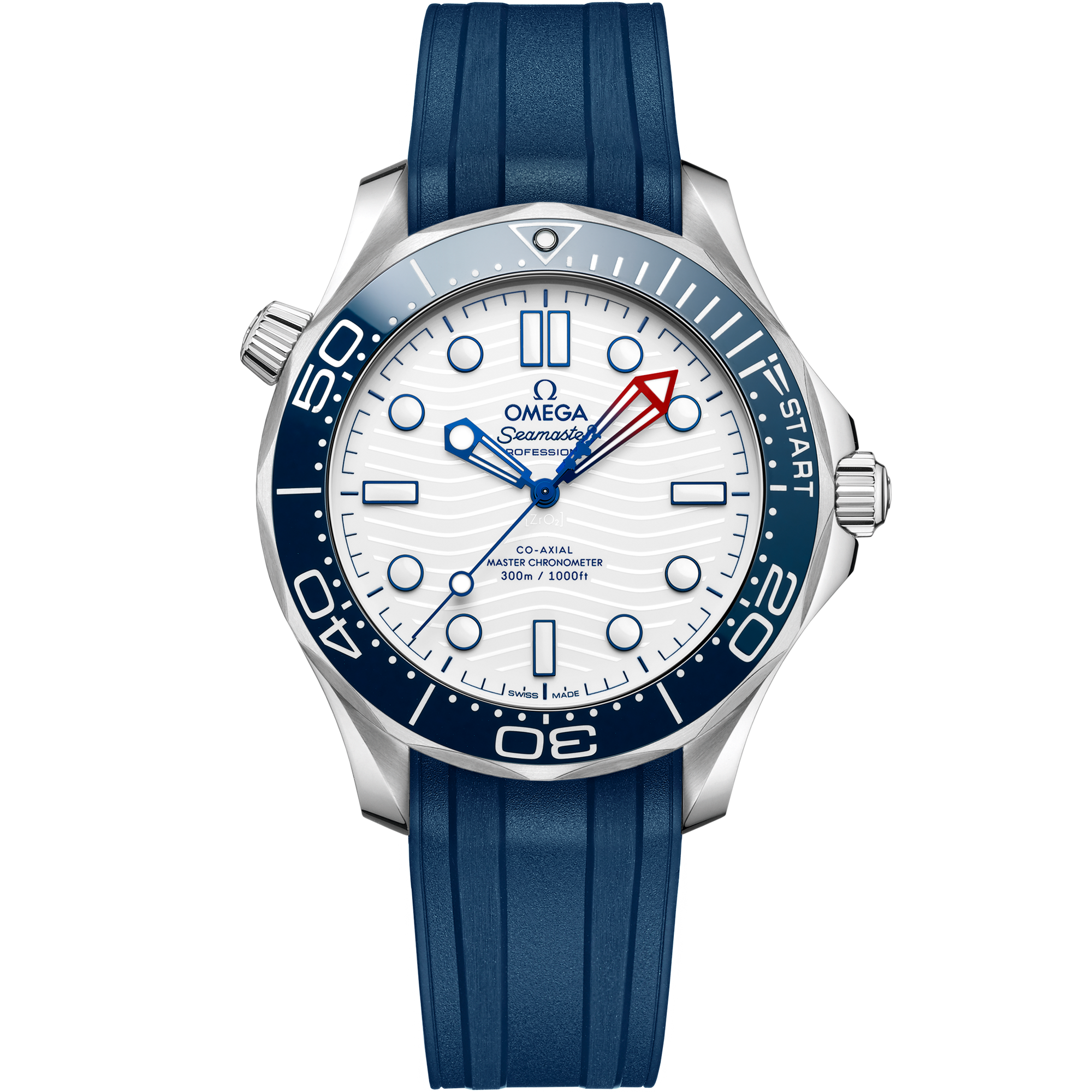 Omega SEAMASTER DIVER 300M 42 mm, steel on rubber strap 210.32.42.20.04.002