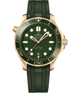 Omega SEAMASTER DIVER 300M 42 mm, Moonshine™ gold on rubber strap 210.62.42.20.10.001