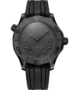Omega SEAMASTER DIVER 300M 43.5 mm, black ceramic on rubber strap 210.92.44.20.01.003