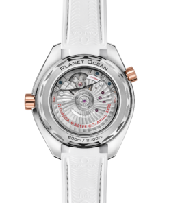 Alternative view of Omega SEAMASTER PLANET OCEAN 600M 39.5 mm, steel ‑ Sedna™ gold on leather strap with rubber lining 215.23.40.20.04.001