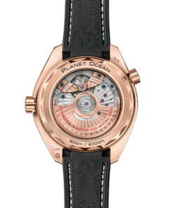 Alternative view of Omega SEAMASTER PLANET OCEAN 600M 39.5 mm, Sedna™ gold on leather strap with rubber lining 215.63.40.20.13.001