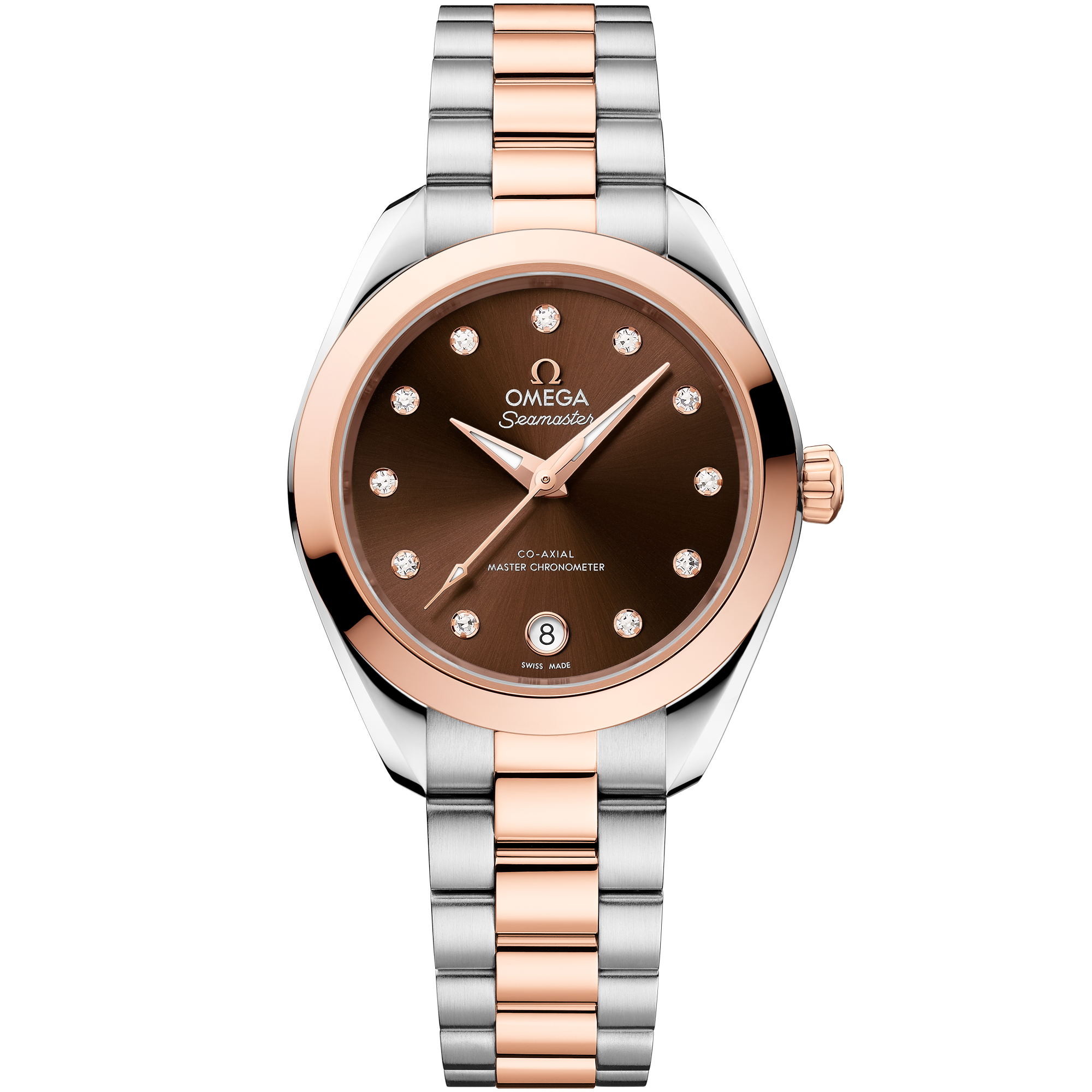 Omega SEAMASTER AQUA TERRA 150M 30 mm, steel ‑ Sedna™ gold on steel ‑ Sedna™ gold 220.20.30.20.63.001
