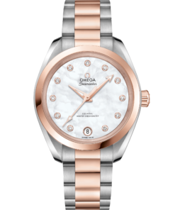 Omega SEAMASTER AQUA TERRA 150M 34 mm, steel ‑ Sedna™ gold on steel ‑ Sedna™ gold 220.20.34.20.55.001