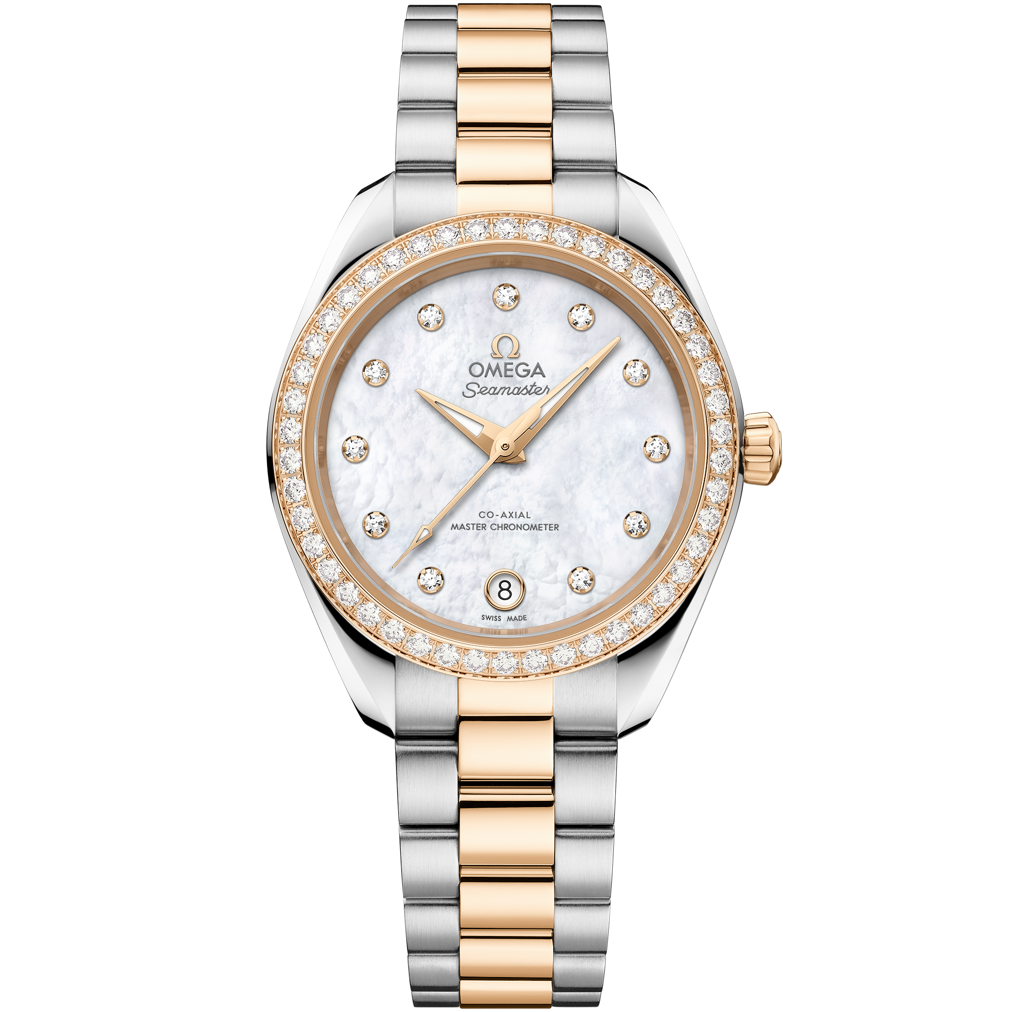 Omega SEAMASTER AQUA TERRA 150M 30 mm, steel ‑ Moonshine™ gold on steel ‑ Moonshine™ gold 220.25.30.20.55.001