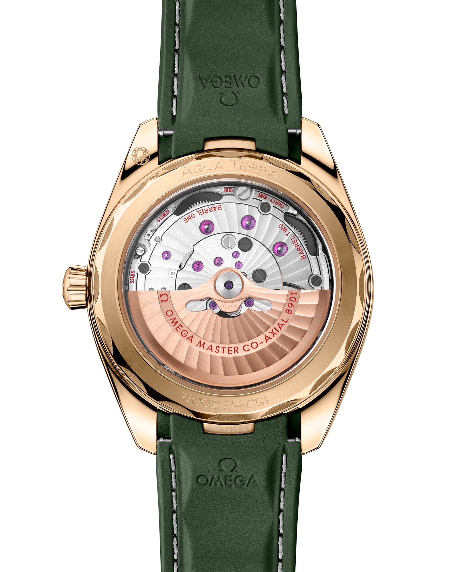Omega SEAMASTER AQUA TERRA 150M 41 mm, Moonshine™ gold on rubber strap 220.52.41.21.10.001 - Image 2