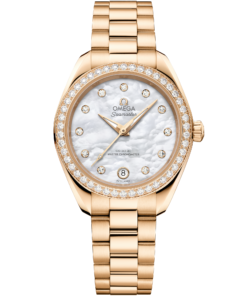 Omega SEAMASTER AQUA TERRA 150M 30 mm, Moonshine™ gold on Moonshine™ gold 220.55.30.20.55.001