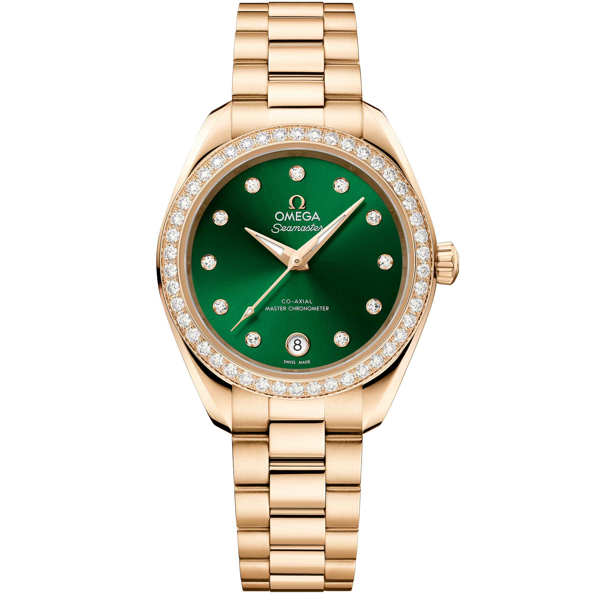 Omega SEAMASTER AQUA TERRA 150M 30 mm, Moonshine™ gold on Moonshine™ gold 220.55.30.20.60.001