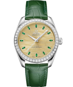 Omega SEAMASTER AQUA TERRA 150M 38 mm, Canopus Gold™ on alligator 220.58.38.20.99.008