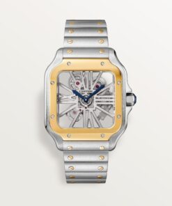SANTOS DE CARTIER SKELETON WATCH