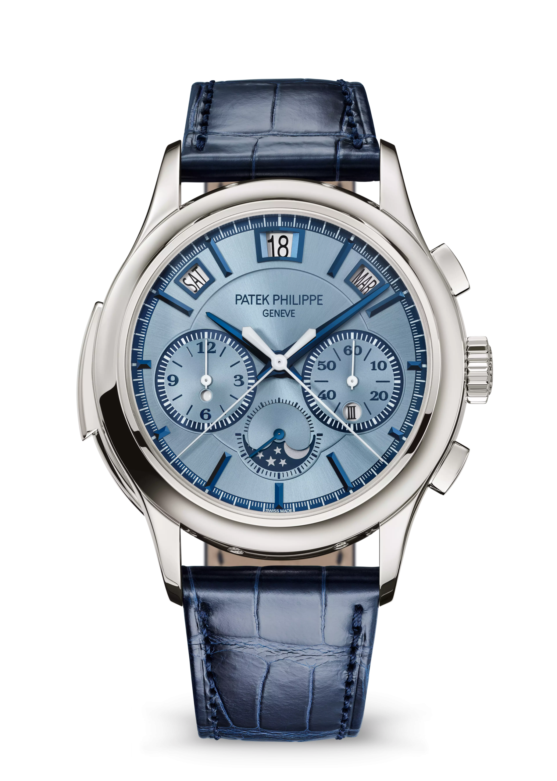 MINUTE REPEATER. SPLIT-SECONDS CHRONOGRAPH. INSTANTANEOUS PERPETUAL CALENDAR. White gold 5308G-001