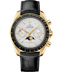 Omega SPEEDMASTER MOONPHASE 44.25 mm, yellow gold on leather strap 304.63.44.52.02.001