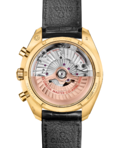Alternative view of Omega SPEEDMASTER MOONPHASE 44.25 mm, yellow gold on leather strap 304.63.44.52.02.001