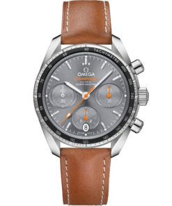 Omega SPEEDMASTER 38 38 mm, steel on leather strap 324.32.38.50.06.001