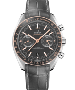 Omega SPEEDMASTER RACING 44.25 mm, steel on leather strap 329.23.44.51.06.001