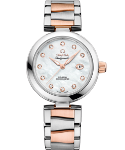 Omega DE VILLE LADYMATIC 34 mm, steel ‑ Sedna™ gold on steel ‑ Sedna™ gold 425.20.34.20.55.004