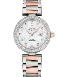 Omega DE VILLE LADYMATIC 34 mm, steel ‑ Sedna™ gold on steel ‑ Sedna™ gold 425.25.34.20.55.004