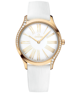 Omega DE VILLE TRÉSOR 36 mm, Moonshine™ gold on rubber strap 428.57.36.60.04.001