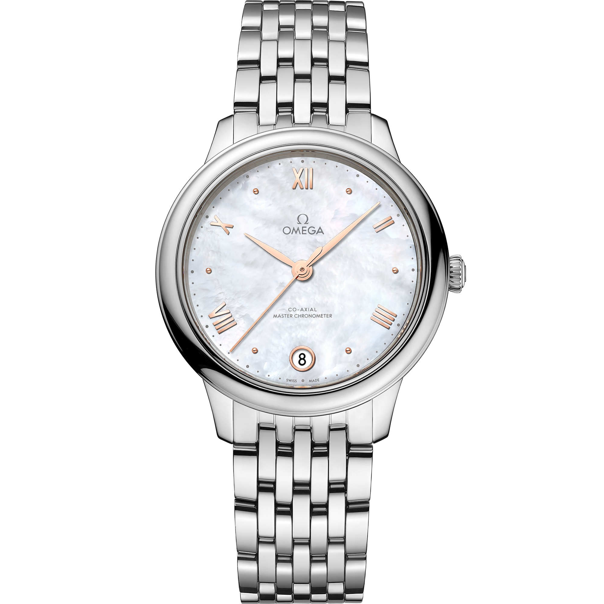 Omega DE VILLE PRESTIGE 34 mm, steel on steel 434.10.34.20.05.001