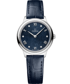 Omega DE VILLE PRESTIGE 27.5 mm, steel on leather strap 434.13.28.60.53.002