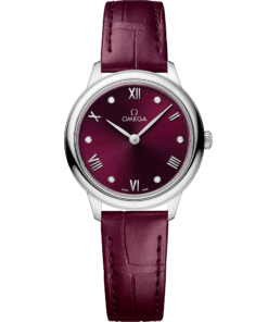 Omega DE VILLE PRESTIGE 27.5 mm, steel on leather strap 434.13.28.60.61.001