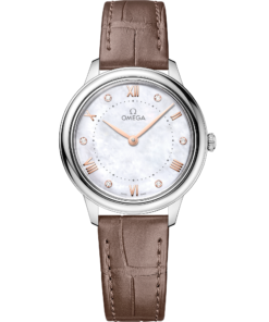 Omega DE VILLE PRESTIGE 30 mm, steel on leather strap 434.13.30.60.55.001