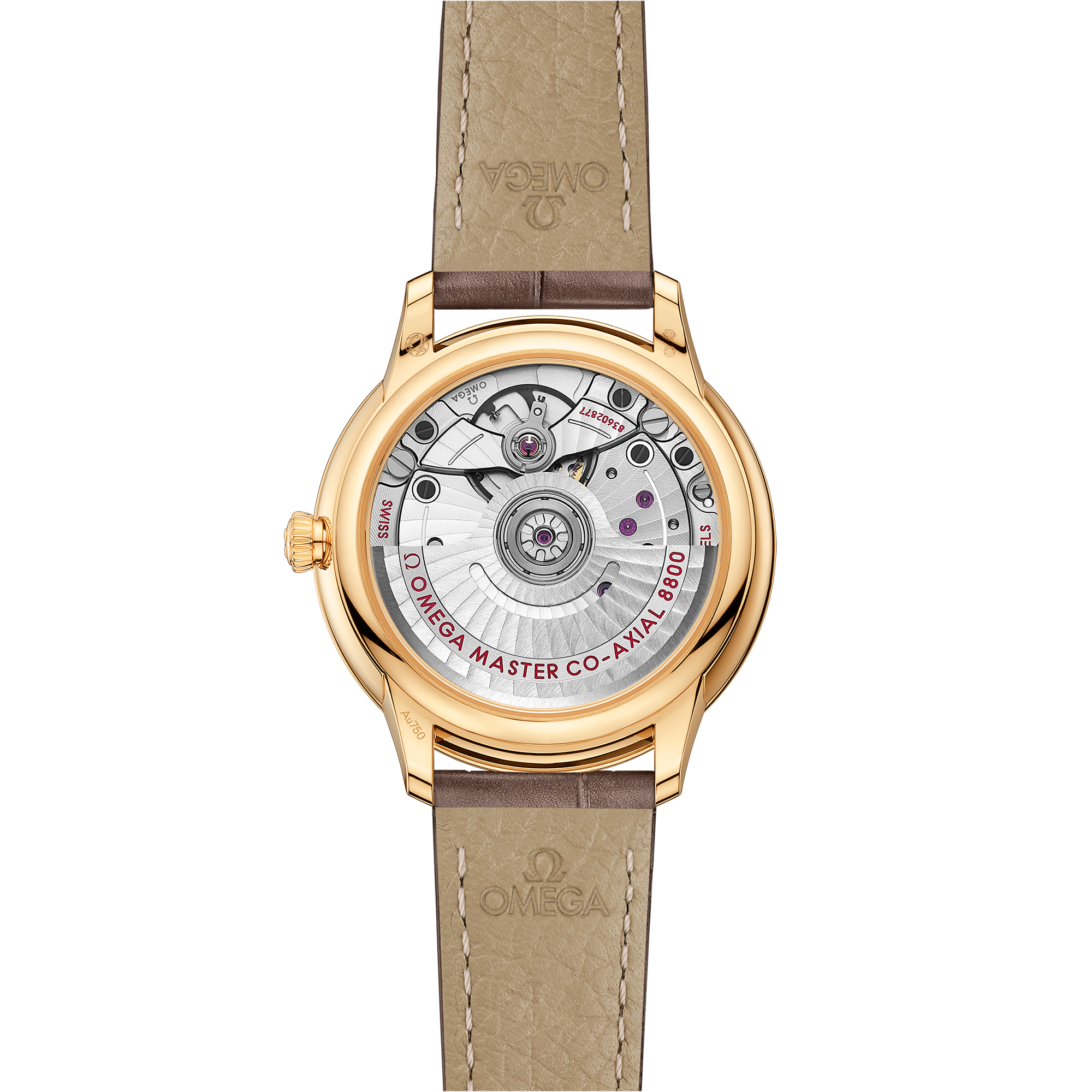 Omega DE VILLE PRESTIGE 34 mm, yellow gold on leather strap 434.53.34.20.55.002 - Image 2