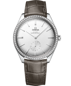 Omega DE VILLE TRÉSOR 40 mm, steel on leather strap 435.18.40.21.02.002