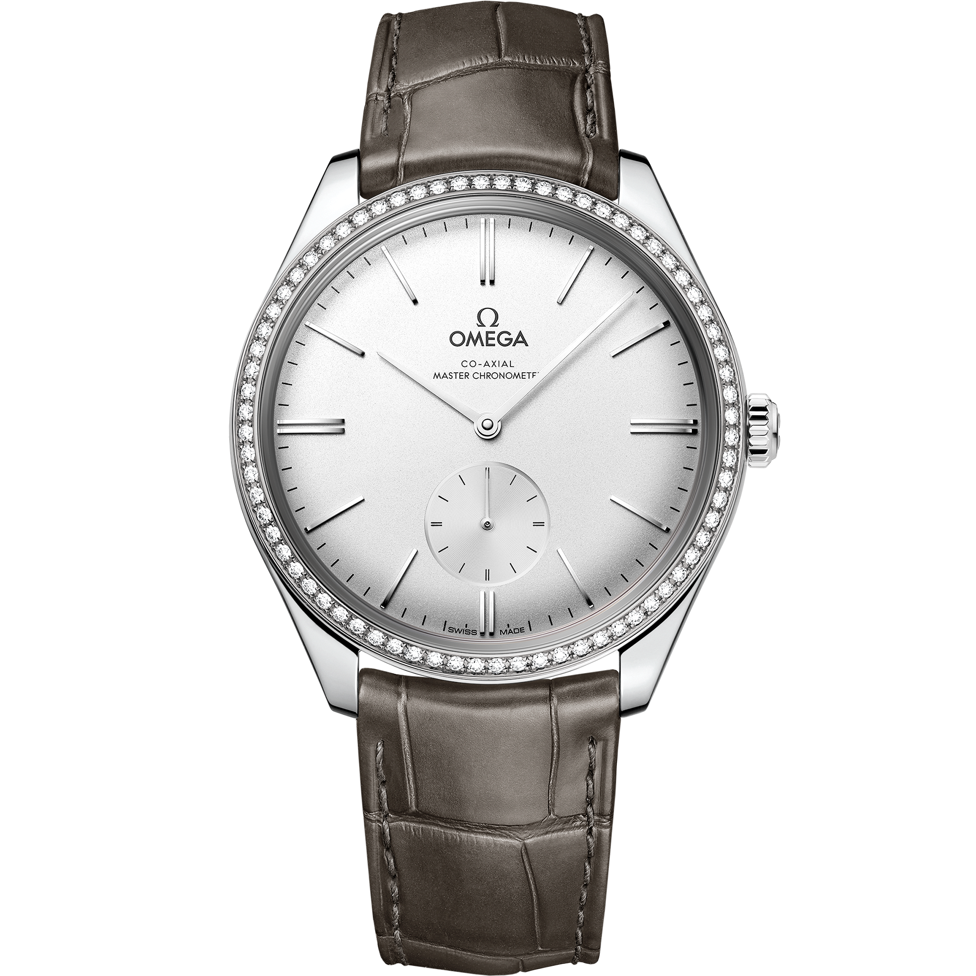 Omega DE VILLE TRÉSOR 40 mm, steel on leather strap 435.18.40.21.02.002