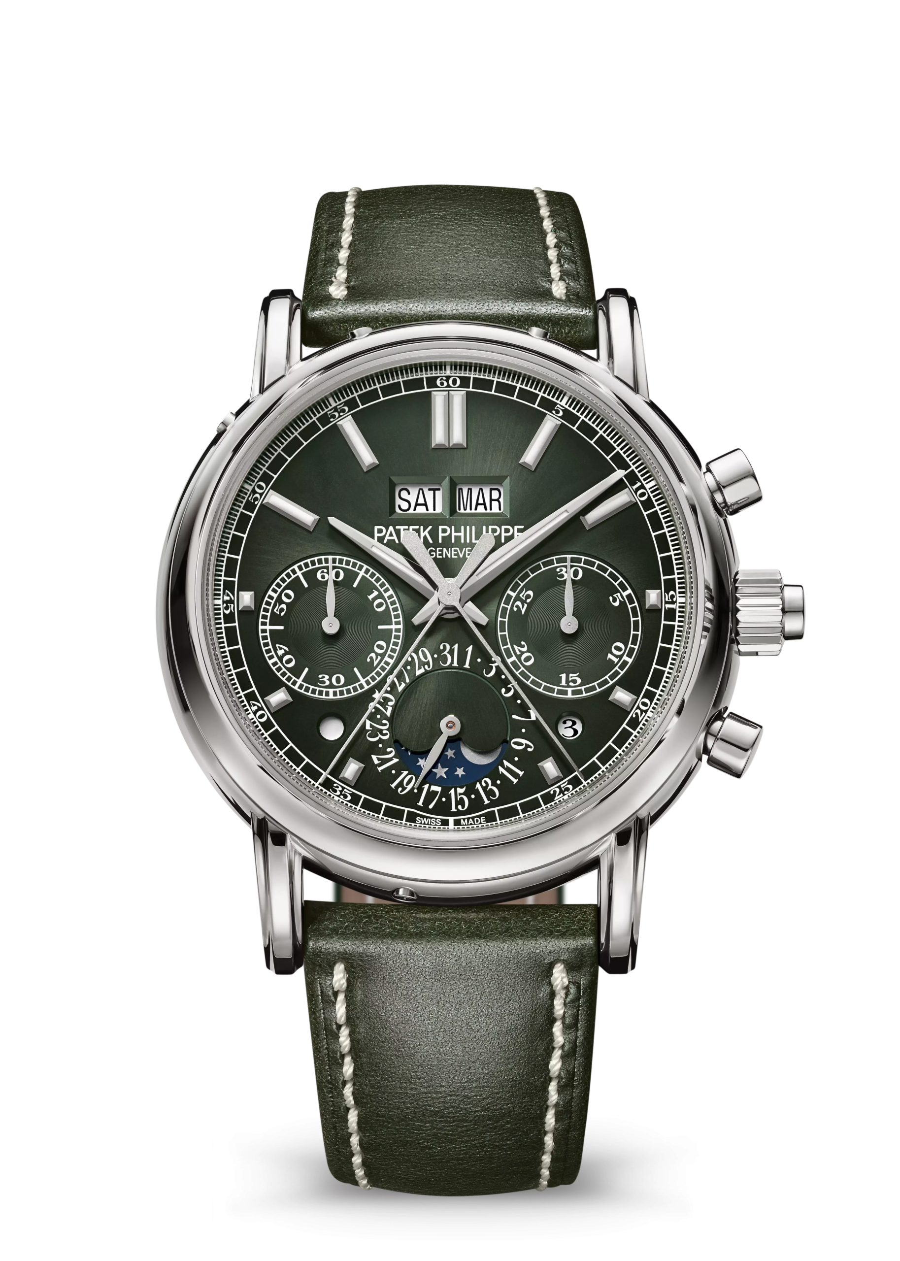 SPLIT-SECONDS CHRONOGRAPH. PERPETUAL CALENDAR. White gold 5204G-001