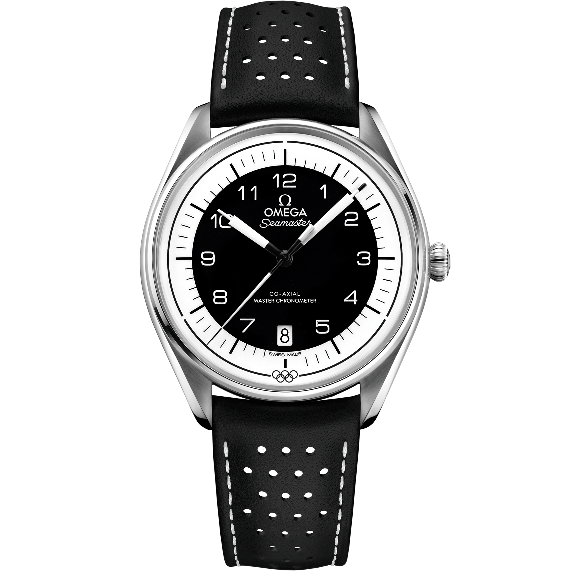 Omega SEAMASTER OLYMPIC OFFICIAL TIMEKEEPER 39.5 mm, steel on leather strap 522.32.40.20.01.003