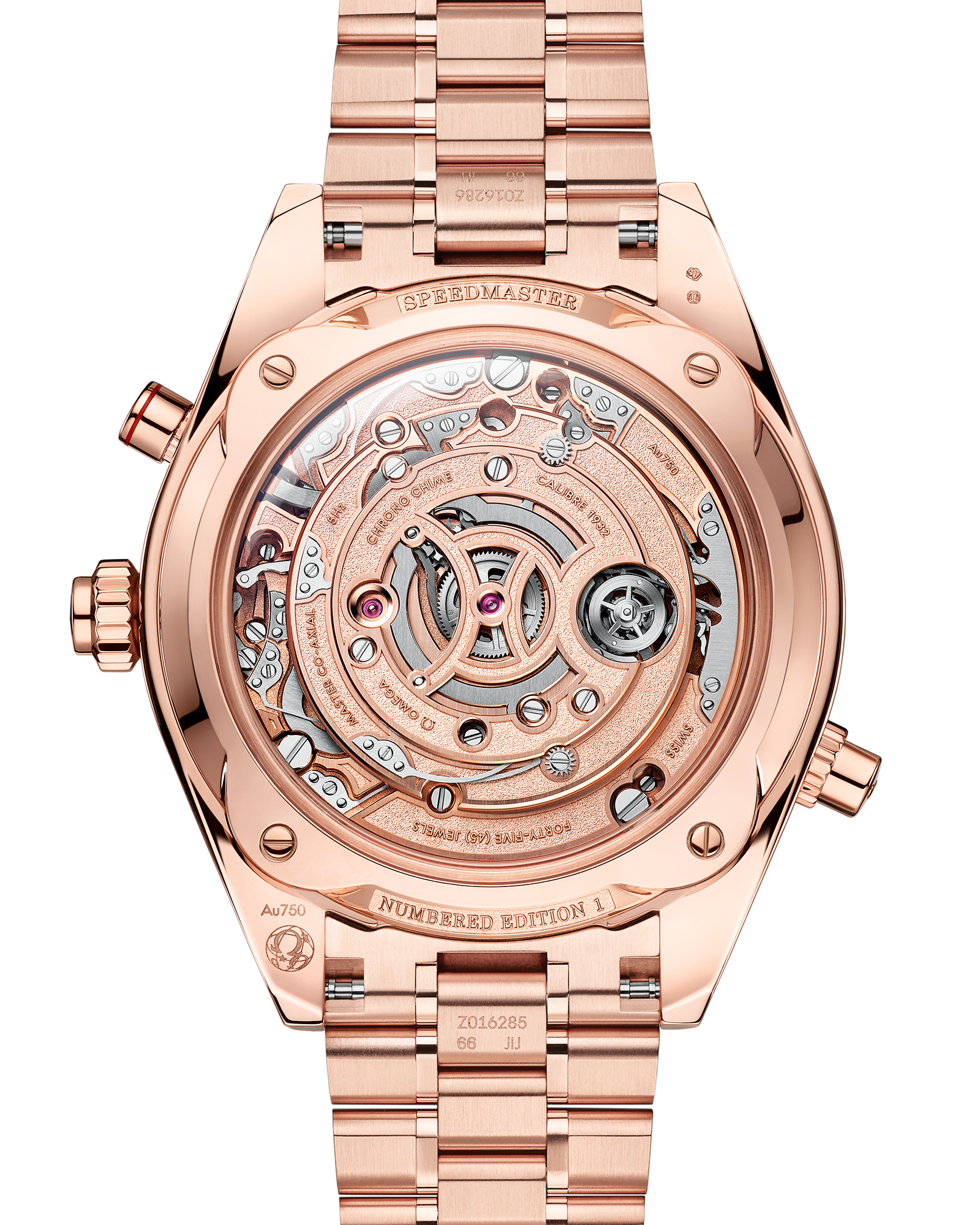 Omega SPEEDMASTER CHRONO CHIME 45 mm, Sedna™ gold on Sedna™ gold 522.50.45.52.03.001 - Image 2