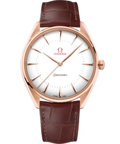 Omega SEAMASTER OLYMPIC OFFICIAL TIMEKEEPER 39.5 mm, Sedna™ gold on leather strap 522.53.40.20.04.003