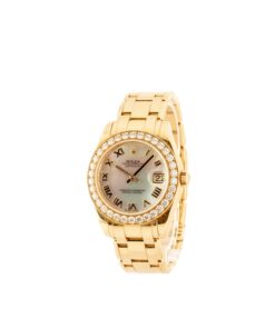 Alternative view of HandMade The Rolex Datejust Pearlmaster 34 ref 81298 18k Yellow Gold