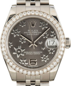 HandMade The Rolex Datejust 31 Diamond 178384 Floral Motif
