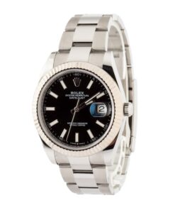 Alternative view of HandMade The Rolex Datejust 41 Ref 126334 Black Dial Oyster Band