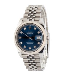 Alternative view of HandMade Rolex Datejust 41 126334 Blue Diamond Dial