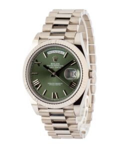 Alternative view of HandMade The Rolex Day-Date 40 228239 Olive Green Roman Dial
